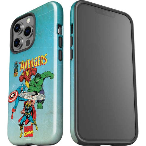 Marvel Classic Comics The Avengers iPhone 15 Pro Impact Case